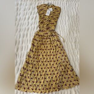 Zara Yellow Floral Maxi Dress